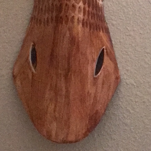 40” Tall Wood Wall Mask Giraffe Deco Safari Sculpture - Picture 2 of 6